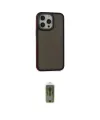 ieg™ iPhone 15 Pro Kılıf Eksen Işık - Siyah Joko Magic 5D Hayalet Cam