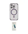 ieg™ iPhone 15 Pro Kılıf Eksen Klasik Koleksiyonu - Şeffaf Pasifik Cam Ekran Koruyucu