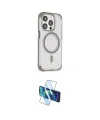 ieg™ iPhone 15 Pro Kılıf Eksen Klasik Koleksiyonu - Siyah 3D Antistatik Seramik Nano Ekran Koruyucu