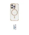 ieg™ iPhone 15 Pro Kılıf Eksen Klasik Koleksiyonu - Siyah Bilvis 0.18mm Plus Cam Ekran Koruyucu