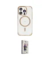 ieg™ iPhone 15 Pro Kılıf Eksen Klasik Koleksiyonu - Siyah Bilvis 3D Cam Ekran Koruyucu