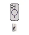 ieg™ iPhone 15 Pro Kılıf Eksen Klasik Koleksiyonu - Siyah Bilvis 3D Mat Cam Ekran Koruyucu