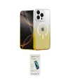 ieg™ iPhone 15 Pro Kılıf Eksen Minimal Özel Seri - Şeffaf Pasifik Cam Ekran Koruyucu
