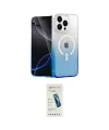 ieg™ iPhone 15 Pro Kılıf Eksen Minimal Özel Seri - Şeffaf Pasifik Cam Ekran Koruyucu