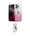 ieg™ iPhone 15 Pro Kılıf Eksen Minimal Özel Seri - Şeffaf Pasifik Cam Ekran Koruyucu