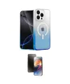 ieg™ iPhone 15 Pro Kılıf Eksen Minimal Özel Seri - Siyah 3D Antistatik Mat Seramik Nano Ekran Koruyucu