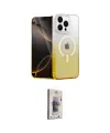 ieg™ iPhone 15 Pro Kılıf Eksen Minimal Özel Seri - Siyah Bilvis 3D Cam Ekran Koruyucu