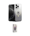 ieg™ iPhone 15 Pro Kılıf Eksen Minimal Özel Seri - Siyah Bilvis 3D Cam Ekran Koruyucu