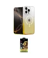 ieg™ iPhone 15 Pro Kılıf Eksen Minimal Özel Seri - Siyah Buffer Cam Ekran Koruyucu