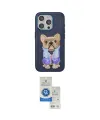 ieg™ iPhone 15 Pro Kılıf İz Minimal Koleksiyonu - Şeffaf Royal Nano Ekran Koruyucu