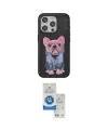 ieg™ iPhone 15 Pro Kılıf İz Minimal Koleksiyonu - Şeffaf Royal Nano Ekran Koruyucu