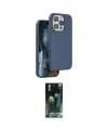 ieg™ iPhone 15 Pro Kılıf Kıvılcım Çizgi Serisi - Şeffaf 360 Full Body Arka Koruyucu