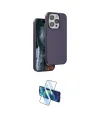 ieg™ iPhone 15 Pro Kılıf Kıvılcım Çizgi Serisi - Siyah 3D Antistatik Seramik Nano Ekran Koruyucu