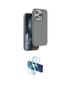 ieg™ iPhone 15 Pro Kılıf Kıvılcım Çizgi Serisi - Siyah 3D Antistatik Seramik Nano Ekran Koruyucu