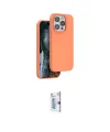 ieg™ iPhone 15 Pro Kılıf Kıvılcım Çizgi Serisi - Siyah Bilvis 0.18mm Plus Cam Ekran Koruyucu
