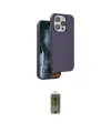 ieg™ iPhone 15 Pro Kılıf Kıvılcım Çizgi Serisi - Siyah Joko Magic 5D Hayalet Cam