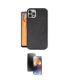 ieg™ iPhone 15 Pro Kılıf Kıvılcım Işık Serisi - Siyah 3D Antistatik Mat Seramik Nano Ekran Koruyucu