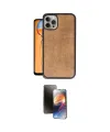 ieg™ iPhone 15 Pro Kılıf Kıvılcım Işık Serisi - Siyah 3D Antistatik Mat Seramik Nano Ekran Koruyucu
