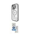 ieg™ iPhone 15 Pro Kılıf Kıvılcım Modern Koleksiyonu - Şeffaf Royal Nano Ekran Koruyucu