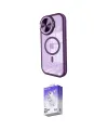 ieg™ iPhone 15 Pro Kılıf Kıvılcım Modern Koleksiyonu - Siyah Bilvis 5in1 3D Magic Cam Ekran Koruyucu