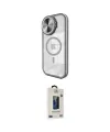 ieg™ iPhone 15 Pro Kılıf Kıvılcım Modern Koleksiyonu - Siyah Bilvis Hayalet Cam Ekran Koruyucu