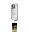 ieg™ iPhone 15 Pro Kılıf Kıvılcım Modern Koleksiyonu - Siyah Buffer Cam Ekran Koruyucu