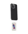 ieg™ iPhone 15 Pro Kılıf Kıvılcım Modern Özel Seri - Siyah Joko 5D Cam