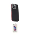 ieg™ iPhone 15 Pro Kılıf Kıvılcım Modern Özel Seri - Siyah Joko 5D Cam