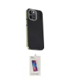 ieg™ iPhone 15 Pro Kılıf Kıvılcım Modern Özel Seri - Siyah Joko 5D Cam