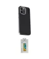 ieg™ iPhone 15 Pro Kılıf Kıvılcım Modern Özel Seri - Siyah Polymer Nano Ekran Koruyucu