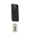 ieg™ iPhone 15 Pro Kılıf Kıvılcım Modern Özel Seri - Siyah Polymer Nano Ekran Koruyucu