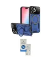 ieg™ iPhone 15 Pro Kılıf Kıvılcım Modern Serisi - Şeffaf Royal Nano Ekran Koruyucu