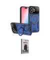 ieg™ iPhone 15 Pro Kılıf Kıvılcım Modern Serisi - Siyah Bilvis Hayalet Cam Ekran Koruyucu