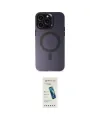 ieg™ iPhone 15 Pro Kılıf Kozmos Çizgi Prime - Şeffaf Pasifik Cam Ekran Koruyucu