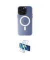 ieg™ iPhone 15 Pro Kılıf Kozmos Çizgi Prime - Siyah 3D Antistatik Cam Ekran Koruyucu