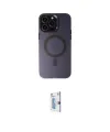 ieg™ iPhone 15 Pro Kılıf Kozmos Çizgi Prime - Siyah Bilvis 0.18mm Plus Cam Ekran Koruyucu