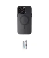 ieg™ iPhone 15 Pro Kılıf Kozmos Çizgi Prime - Siyah Bilvis 0.18mm Plus Cam Ekran Koruyucu