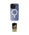 ieg™ iPhone 15 Pro Kılıf Kozmos Çizgi Prime - Siyah Buffer Cam Ekran Koruyucu