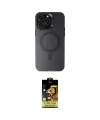 ieg™ iPhone 15 Pro Kılıf Kozmos Çizgi Prime - Siyah Buffer Cam Ekran Koruyucu