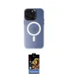 ieg™ iPhone 15 Pro Kılıf Kozmos Çizgi Prime - Siyah Buffer Hayalet Cam Ekran Koruyucu