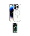 ieg™ iPhone 15 Pro Kılıf Kozmos Doku Koleksiyonu - Şeffaf 360 Full Body Arka Koruyucu