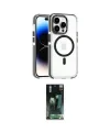 ieg™ iPhone 15 Pro Kılıf Kozmos Doku Koleksiyonu - Siyah 360 Mat Full Body Arka Koruyucu