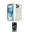 ieg™ iPhone 15 Pro Kılıf Kozmos Doku - Şeffaf 360 Full Body Arka Koruyucu