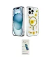 ieg™ iPhone 15 Pro Kılıf Kozmos Doku - Şeffaf Pasifik Cam Ekran Koruyucu