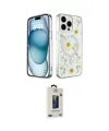 ieg™ iPhone 15 Pro Kılıf Kozmos Doku - Siyah Bilvis Hayalet Cam Ekran Koruyucu