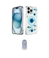 ieg™ iPhone 15 Pro Kılıf Kozmos Doku - Siyah Joko Magic 5D Cam