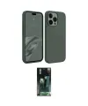 ieg™ iPhone 15 Pro Kılıf Kozmos Yansıma Özel Seri - Şeffaf 360 Full Body Arka Koruyucu