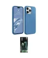 ieg™ iPhone 15 Pro Kılıf Kozmos Yansıma Özel Seri - Şeffaf 360 Full Body Arka Koruyucu