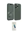 ieg™ iPhone 15 Pro Kılıf Kozmos Yansıma Özel Seri - Şeffaf Pasifik Cam Ekran Koruyucu