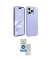 ieg™ iPhone 15 Pro Kılıf Kozmos Yansıma Özel Seri - Şeffaf Royal Nano Ekran Koruyucu